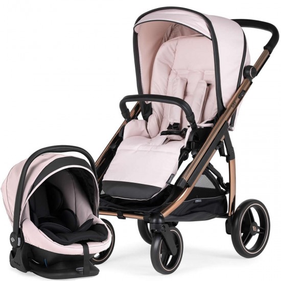 Bebecar Wei Pushchair Lie Flat Car Seat Raincover Soft Pink